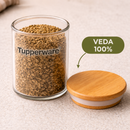 [Comprá 6 y Pagá 3] Frascos Herméticos de Vidrio con Tapa de Bambú Sellada