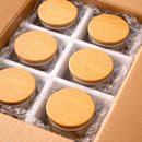 [Comprá 6 y Pagá 3] Frascos Herméticos de Vidrio con Tapa de Bambú Sellada