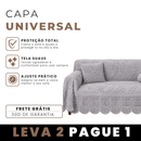 [Leve 2 e Pague 1] Capa Universal para Sofá 100% Algodão (Design Único!) + BRINDES: 2 Almofadas.